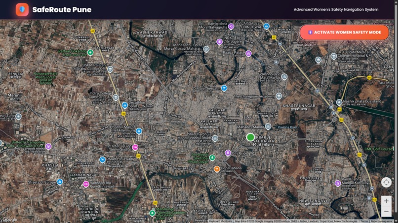 SafeRoute Pune – Women's Safety Route Mapping System – screenshot 14