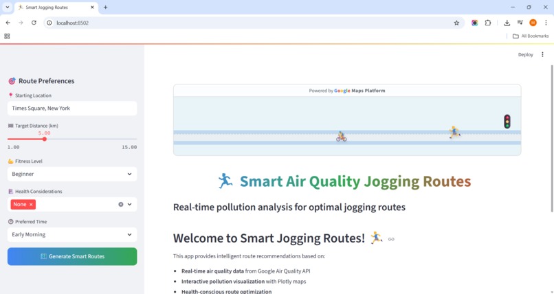 Smart Jogging Routes – screenshot 2