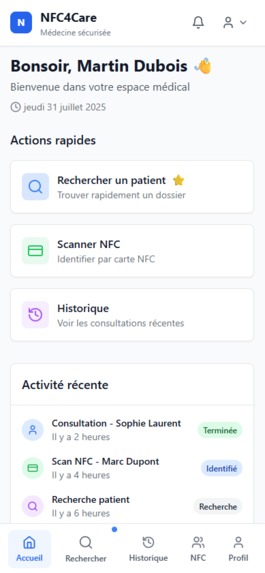 NFC4CARE – screenshot 3
