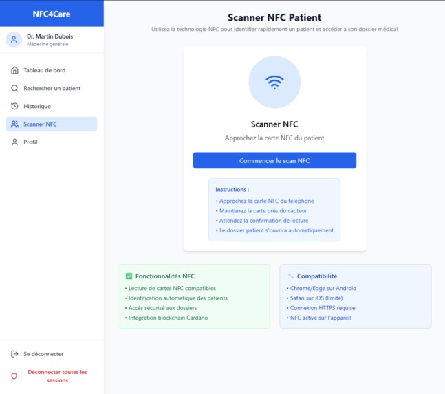 NFC4CARE – screenshot 4
