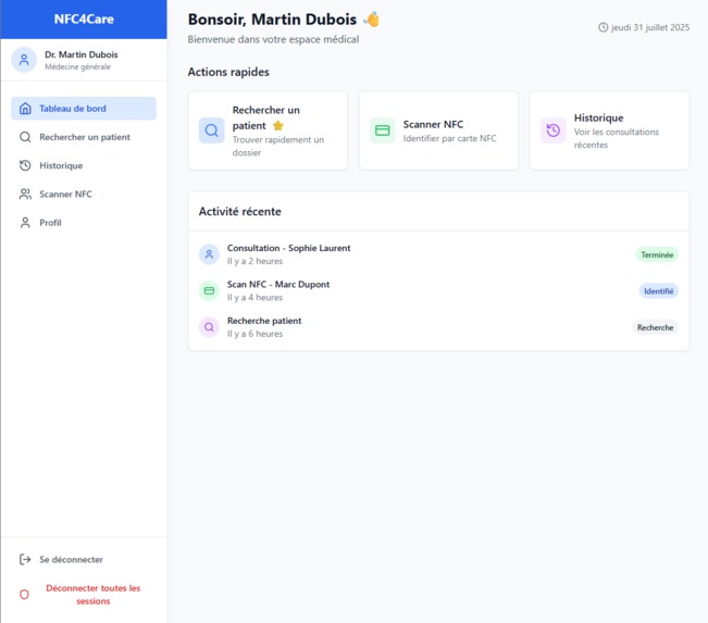 NFC4CARE – screenshot 5