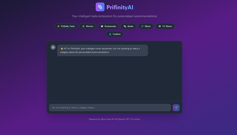 PrifinityAI – screenshot 1
