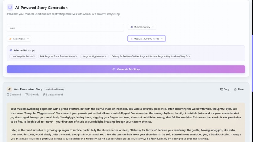 BeatTeller - AI-Powered Musical Storytelling Platform – screenshot 6