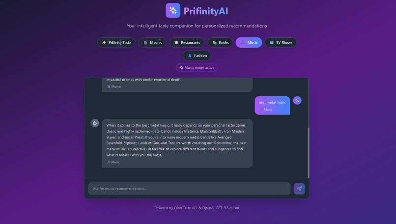 PrifinityAI – screenshot 3
