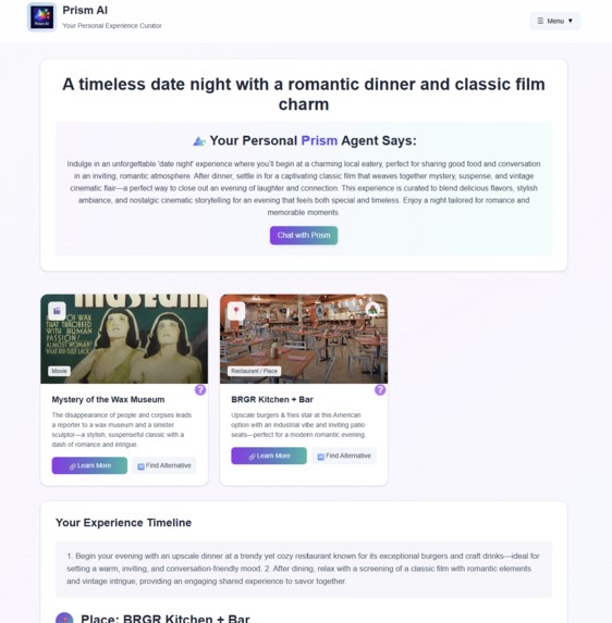 Prism AI - Your Personal Experience Curator – screenshot 5
