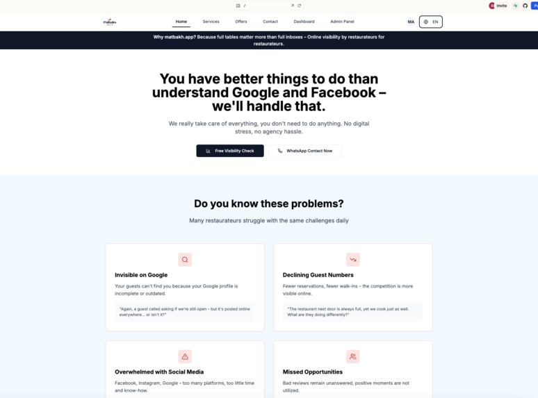 matbakh-app – screenshot 1