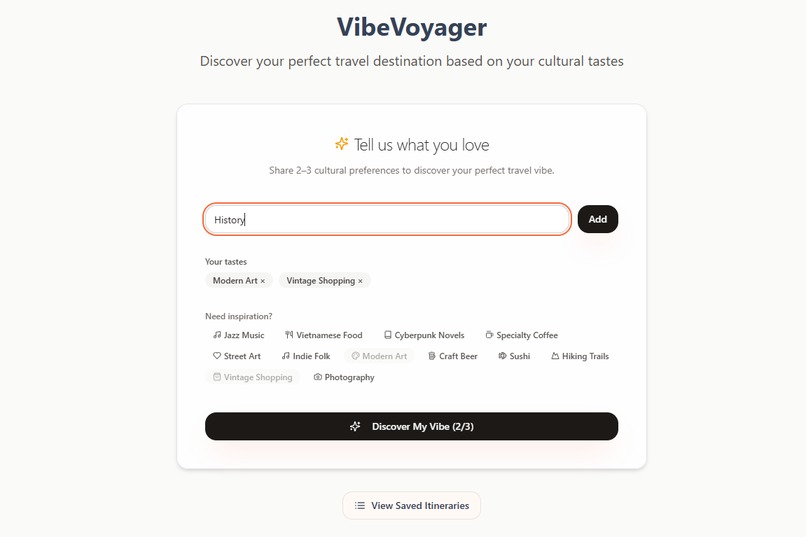 VibeVoyager – screenshot 4