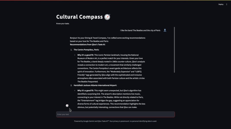 Cultural Compass: AI Taste Navigator – screenshot 2