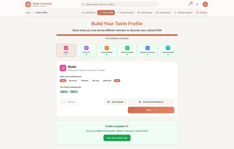 Taste Compass – screenshot 5