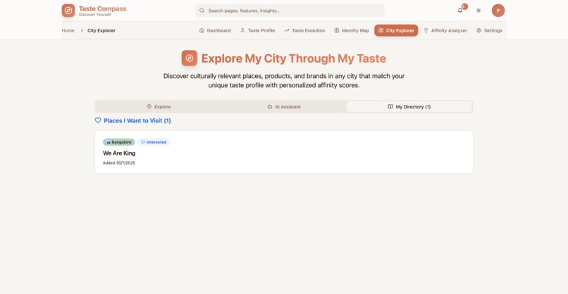 Taste Compass – screenshot 10