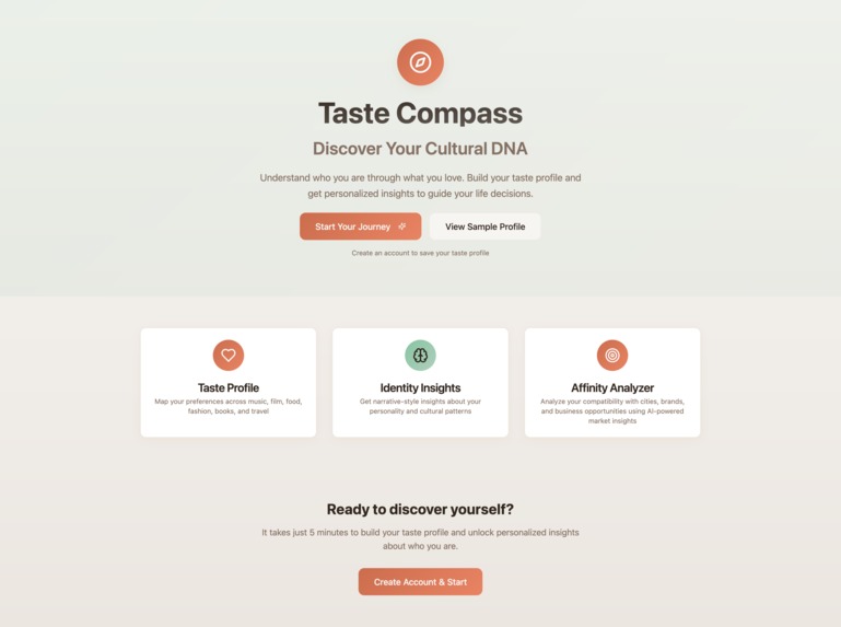Taste Compass – screenshot 1