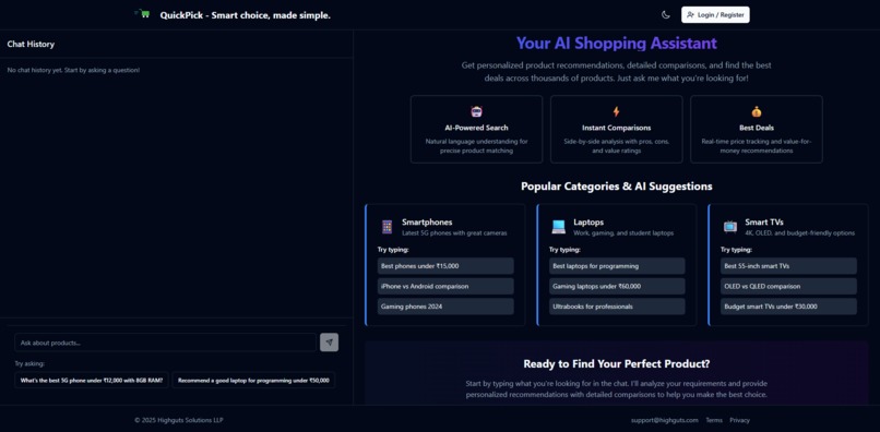 QuickPick AI - That Shops Smart, So You Don’t Have To. – screenshot 1