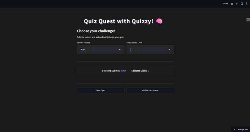 quiz quest with quizzy! – screenshot 1
