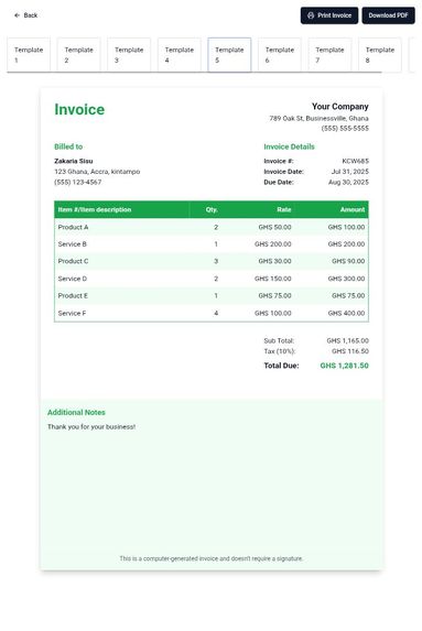 Billify-Generator – screenshot 2