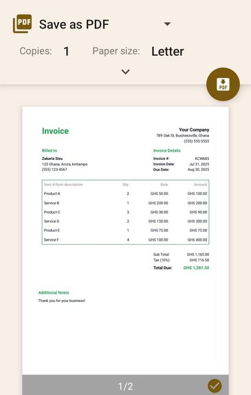 Billify-Generator – screenshot 5
