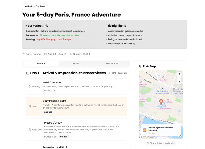 Synapse Travel Plan – screenshot 5