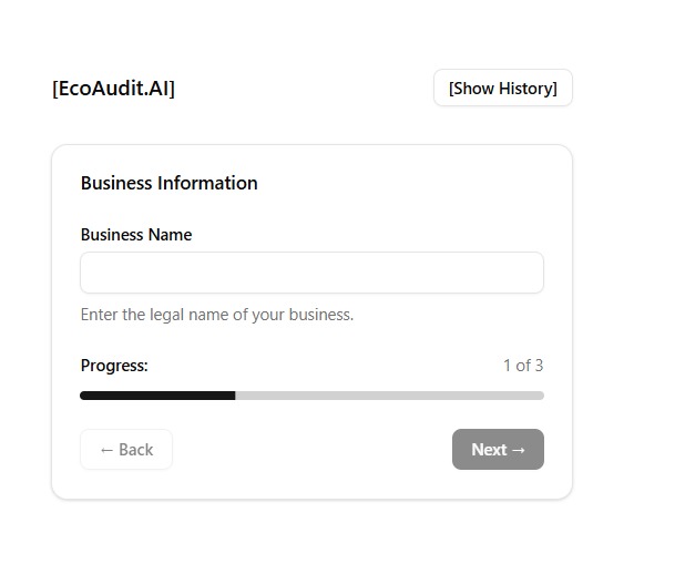 EcoAudit AI – screenshot 1