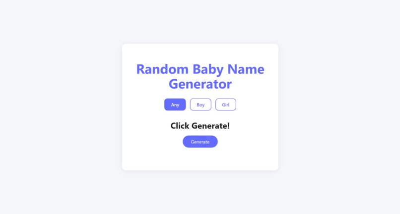 Name Randomizer – screenshot 1