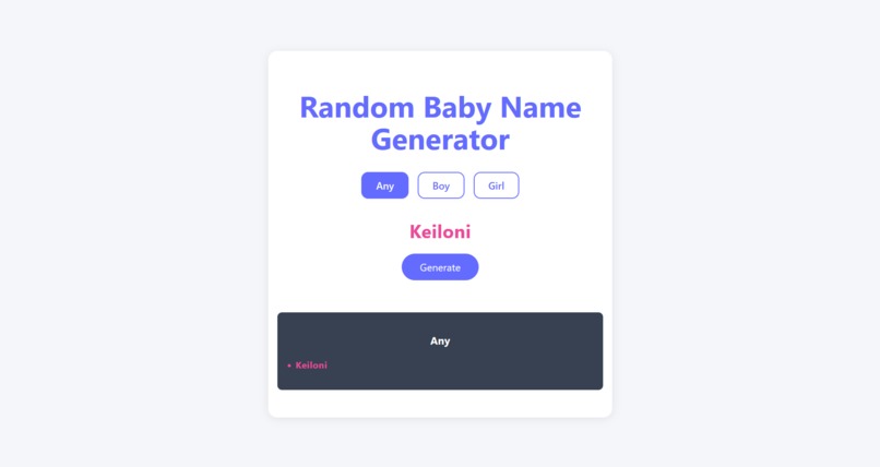 Name Randomizer – screenshot 2