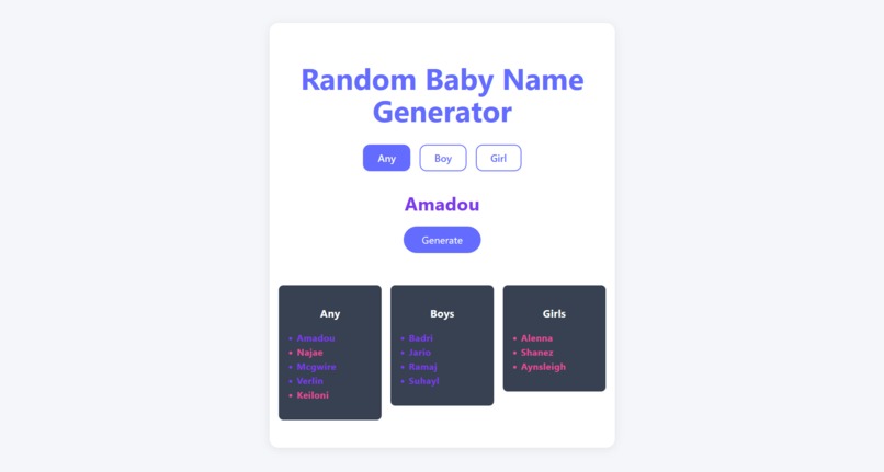 Name Randomizer – screenshot 3