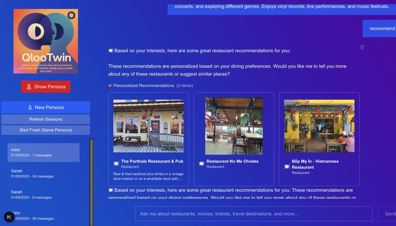 QlooTwin – screenshot 1
