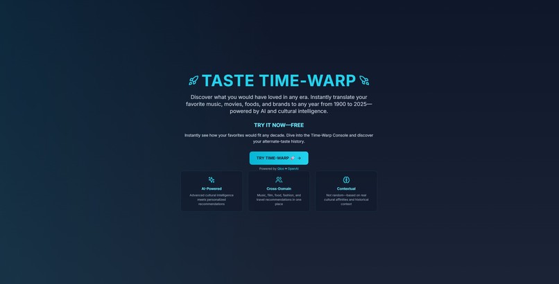 TASTE TIME-WARP – screenshot 1