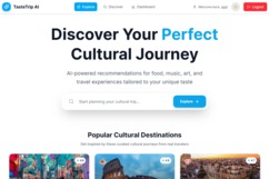TasteTrip AI – screenshot 1