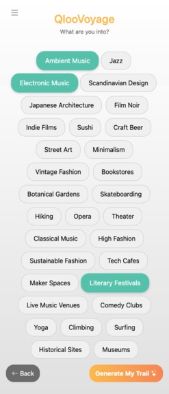 QlooVoyage – screenshot 3