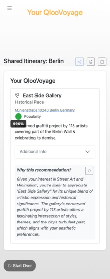 QlooVoyage – screenshot 6