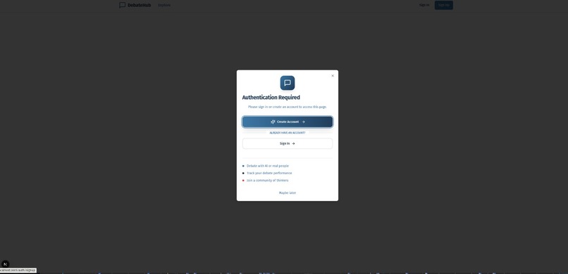 AI Powered Debate Hub – screenshot 2