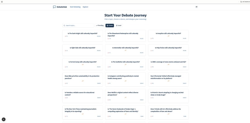 AI Powered Debate Hub – screenshot 3