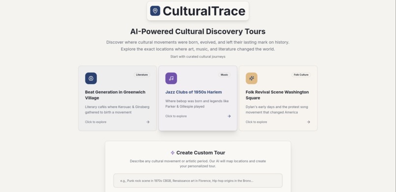 CulturalTrace – screenshot 1