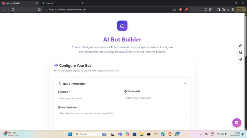 TasteBot Studio- AI Chatbots Powered by Personality & Taste – screenshot 2