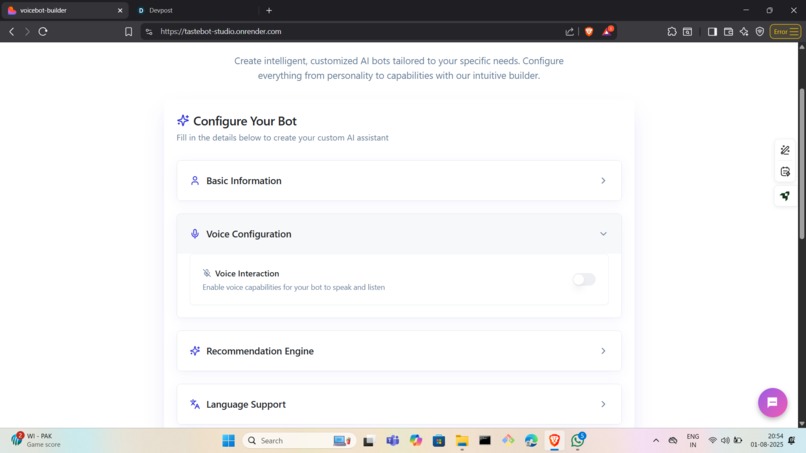TasteBot Studio- AI Chatbots Powered by Personality & Taste – screenshot 3