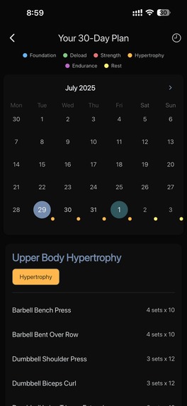 RepSet: Gym Pocket Coach – screenshot 1