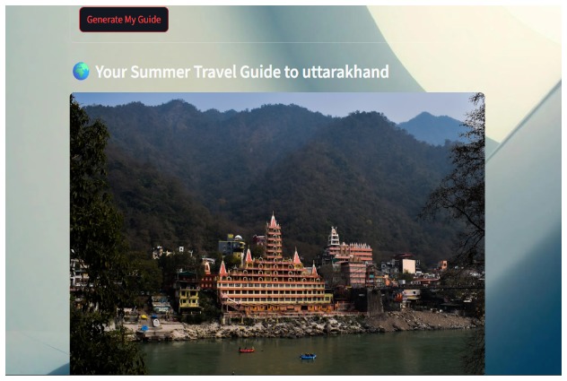 Wander Genie: AI powered summer travel companion – screenshot 2