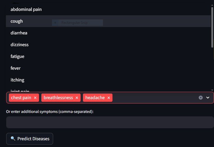Symptom2Disease: ML Diagnosis Recommender – screenshot 3