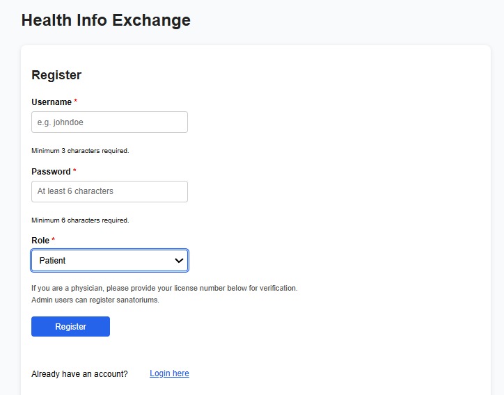 Health-Info-Exchange – screenshot 3
