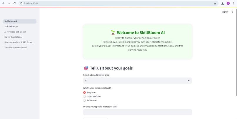 SkillBloom_AI- Personalized Learning Paths for Social Good – screenshot 2