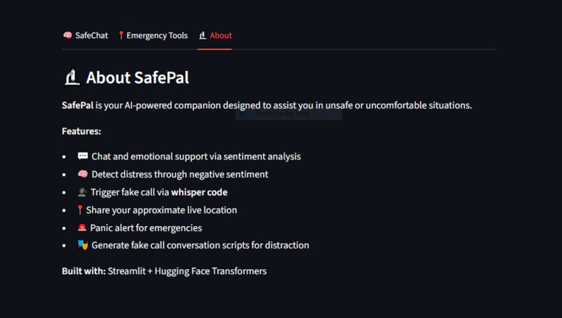 SafePal – Your AI Safety Companion – screenshot 1