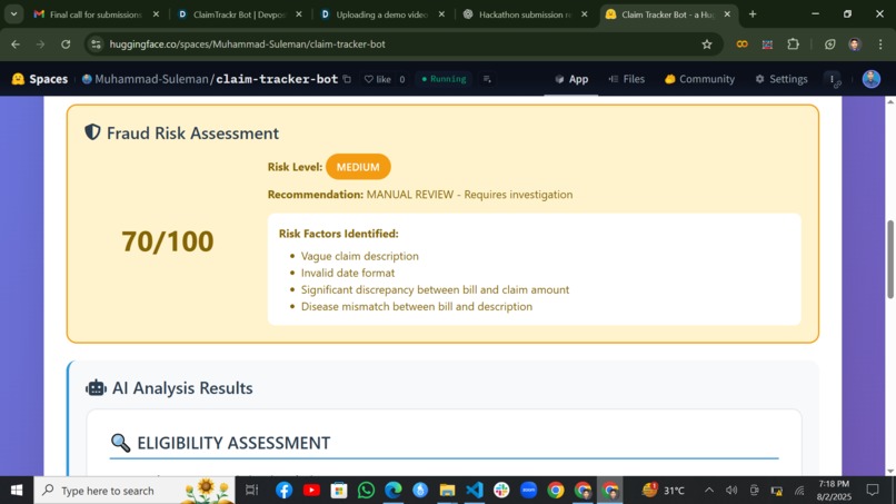  Secure Claim Tracker Bot  – screenshot 4