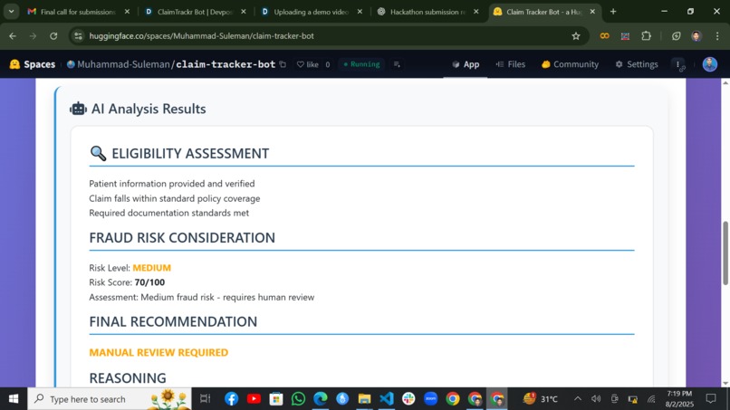  Secure Claim Tracker Bot  – screenshot 5