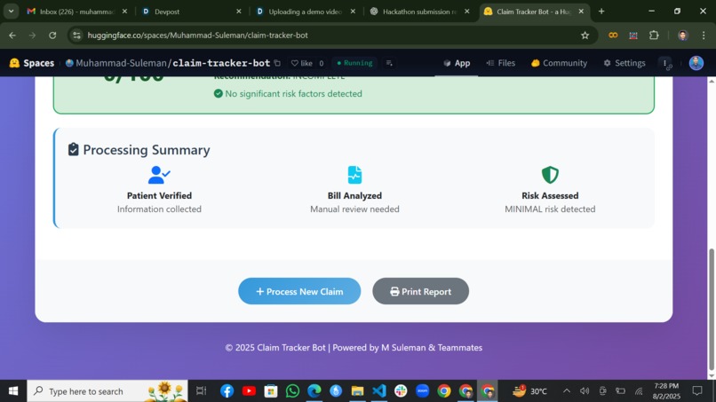  Secure Claim Tracker Bot  – screenshot 6