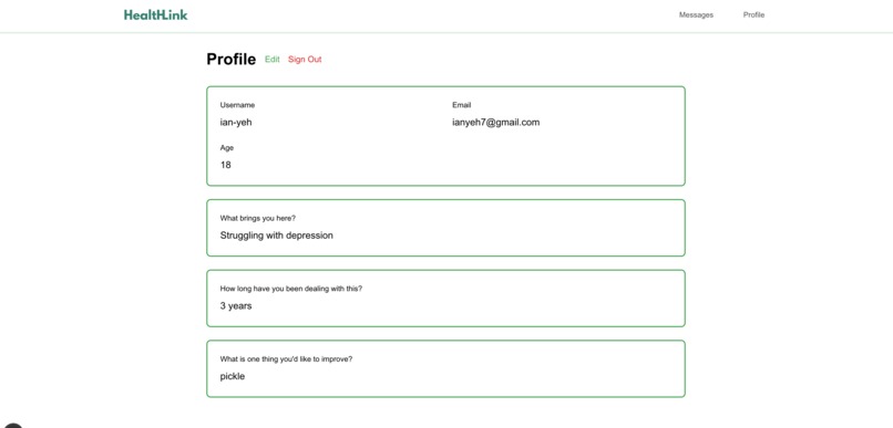 HealthLink – screenshot 2
