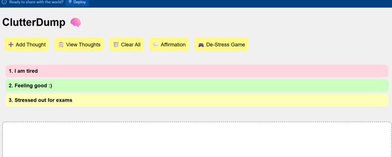 ClutterDump – screenshot 1