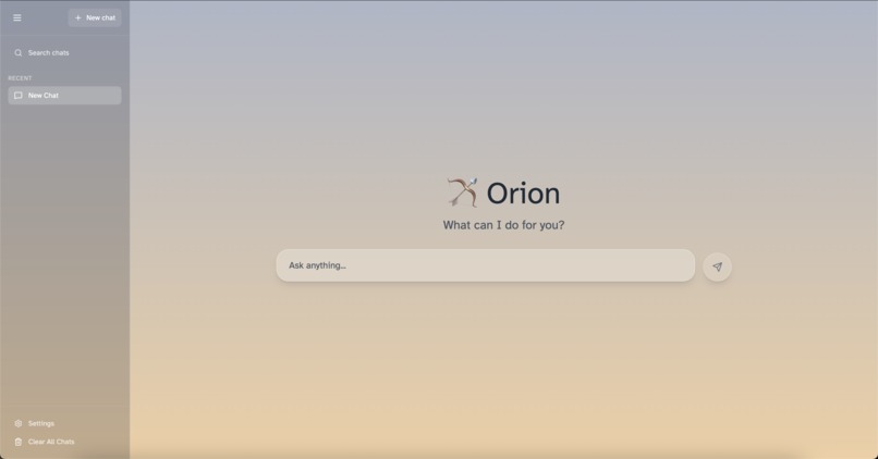 Orion – screenshot 1