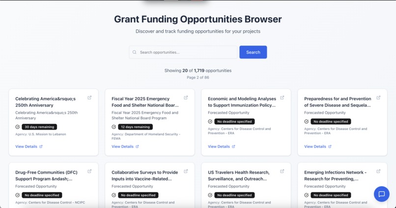 FindFunds – screenshot 1