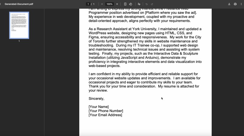 Resume Pilot – screenshot 3