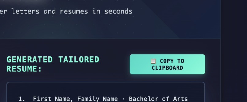 Resume Pilot – screenshot 4