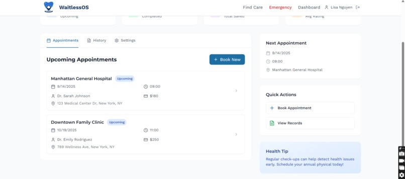 WaitlessOS - Healthcare Booking Platform – screenshot 24